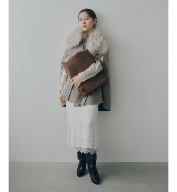 NOBLE「《予約》【L'AUBEBLANC&times;LORISTELLA&times;NOBLE】 Federica(スウェード)」|ショルダー・メッセンジャー|