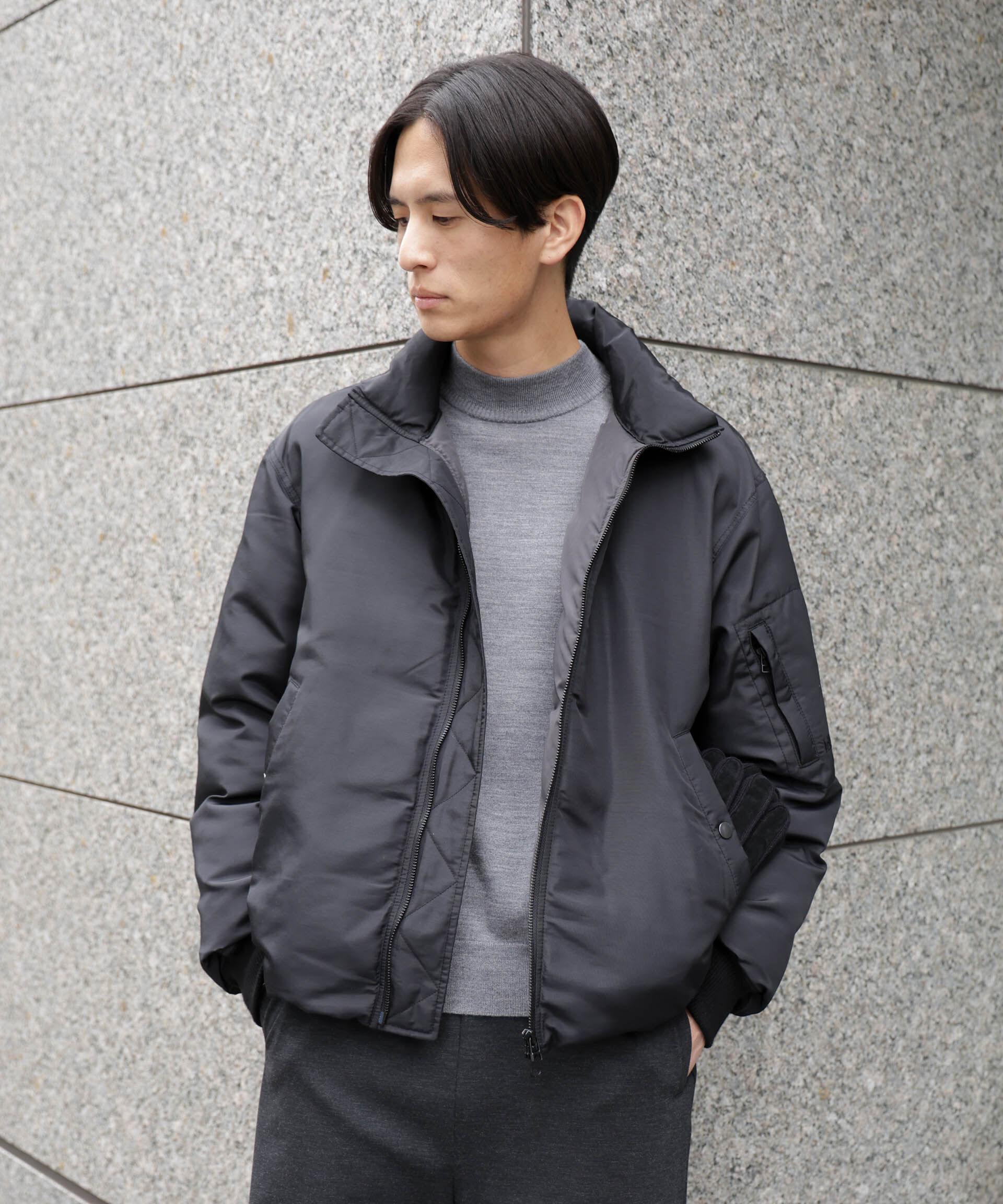NANO universe「｢OGAWA PRODUCTS｣anewdown(R) スタンドダウン 難燃性、撥水」|ダウン|