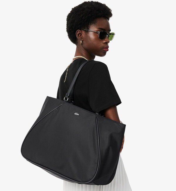 LACOSTE「デイ イン L ナイロントートバッグ」|トートバッグ|ブラック