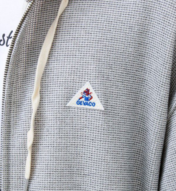 GLOSTER「【GEVACO/ゲバコ】ジップアップワッフルフーディー」|パーカー|