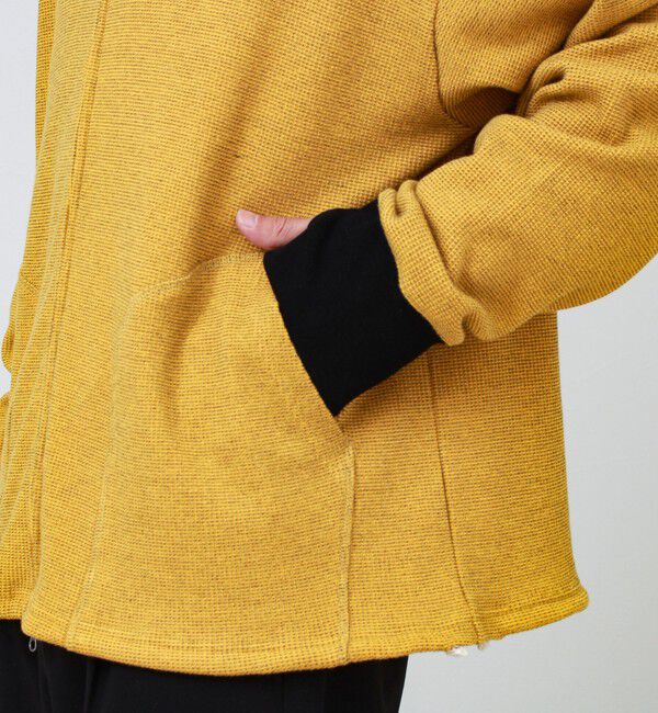 GLOSTER「【GEVACO/ゲバコ】ジップアップワッフルフーディー」|パーカー|