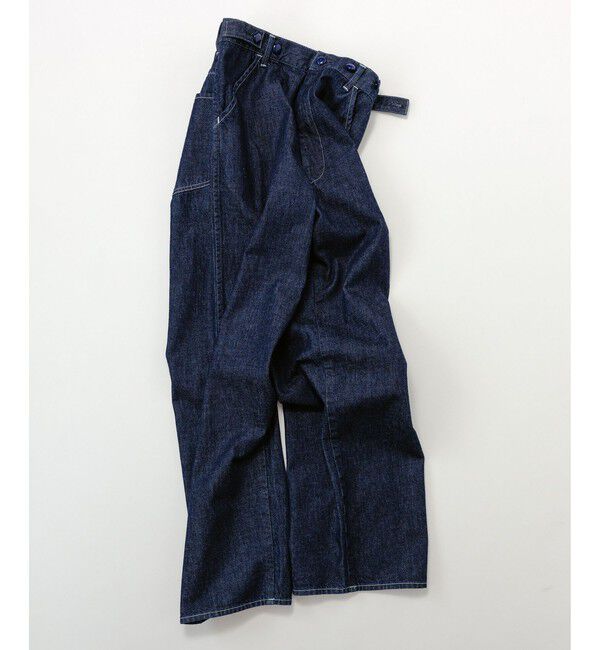 SALON adam et rope'「【KURO for SALON（クロ）】別注EASY TUCK DENIM INDIGO / デニムパンツ」|デニム|