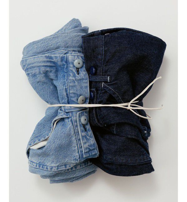 SALON adam et rope'「【KURO for SALON（クロ）】別注EASY TUCK DENIM INDIGO / デニムパンツ」|デニム|
