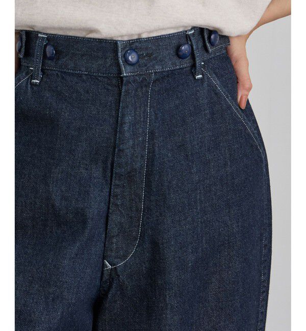 SALON adam et rope'「【KURO for SALON（クロ）】別注EASY TUCK DENIM INDIGO / デニムパンツ」|デニム|