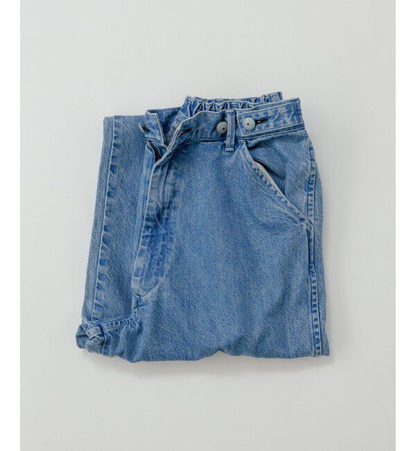 SALON adam et rope'「【KURO for SALON（クロ）】別注EASY TUCK DENIM LIGHT INDIGO / デニムパンツ」|デニム|