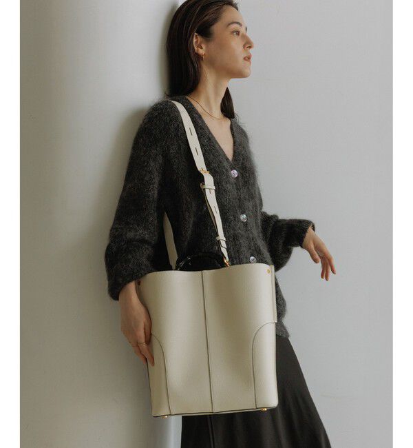 E'POR「【E'POR】BAMBOO BAG Large/A4対応・通勤・26SS」|トートバッグ|オフホワイト(15)