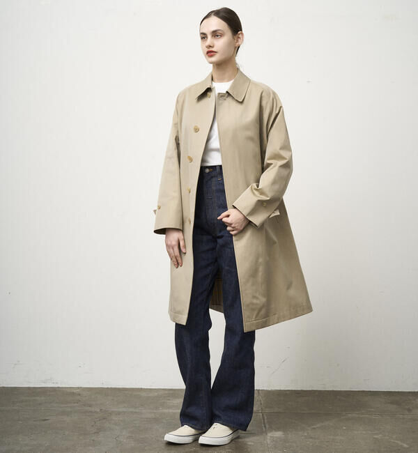  「ANATOMICA | SINGLE RAGLAN 1 WOMEN」|ステンカラーコート|