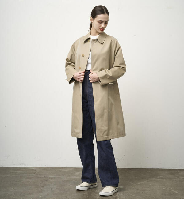  「ANATOMICA | SINGLE RAGLAN 1 WOMEN」|ステンカラーコート|