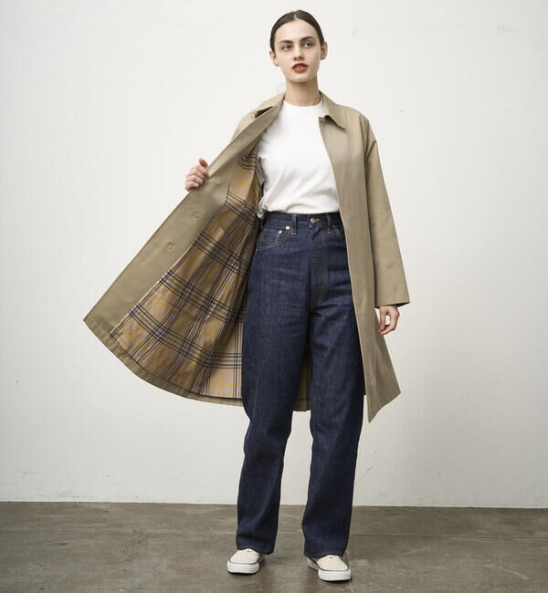  「ANATOMICA | SINGLE RAGLAN 1 WOMEN」|ステンカラーコート|