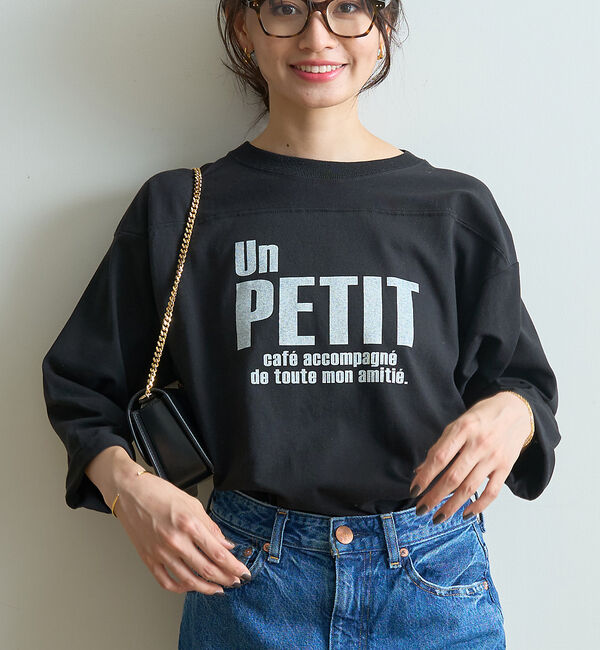Rouge vif「フットボールロゴTEE」|Tシャツ・カットソー|ブラック