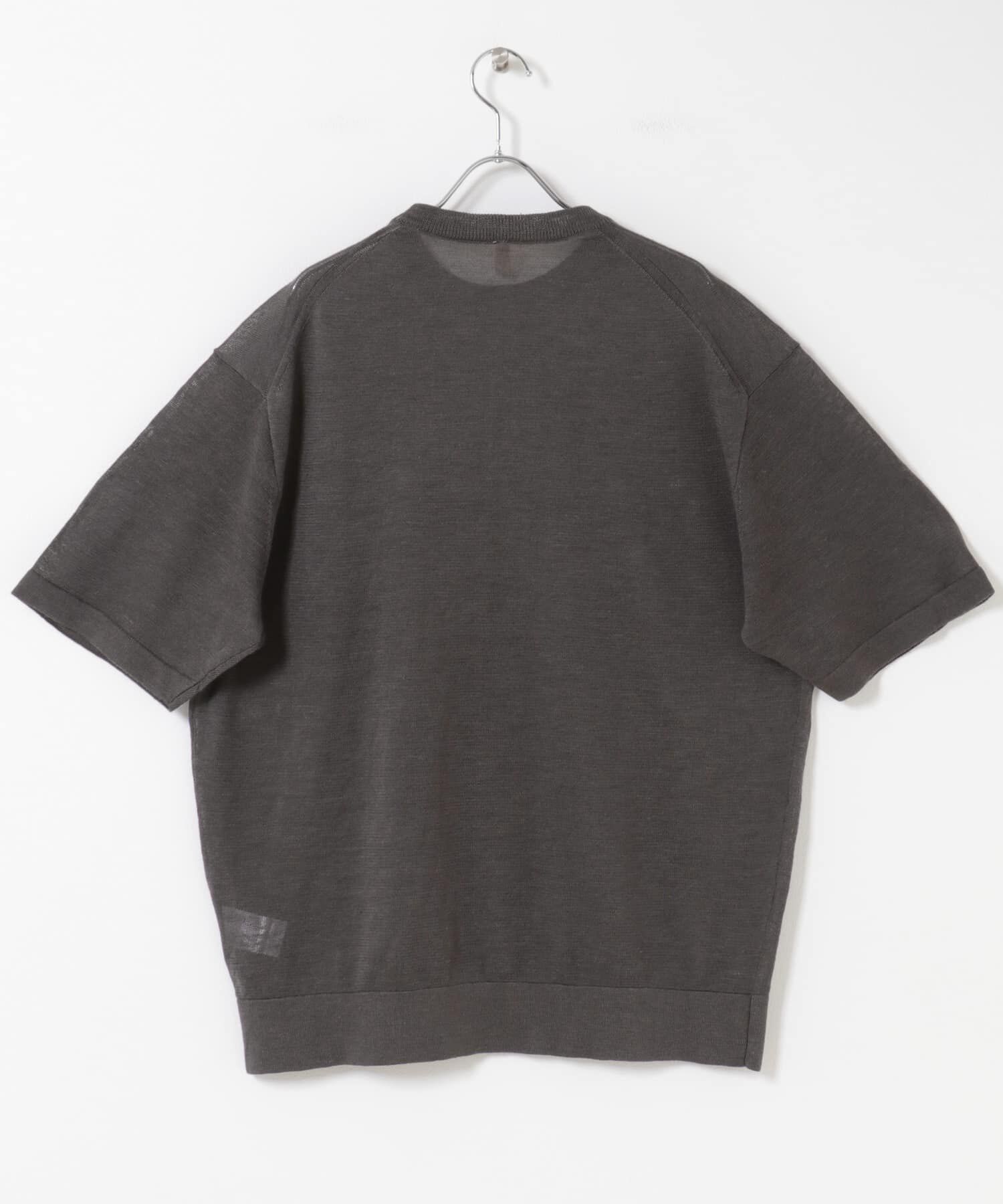 URBAN RESEARCH DOORS「Ramie High Gauge Crew-Neck Knit」|ニット・セーター|