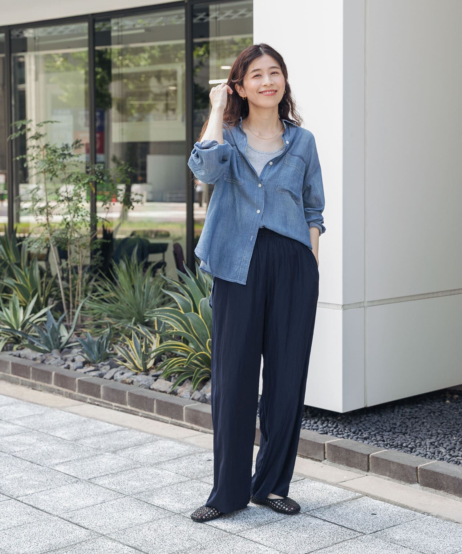 URBAN RESEARCH DOORS「『接触冷感/UVｶｯﾄ/吸水速乾/ﾏｼﾝｳｫｯｼｬﾌﾞﾙ』ﾄﾞﾗｲﾀｯﾁ  」|その他|