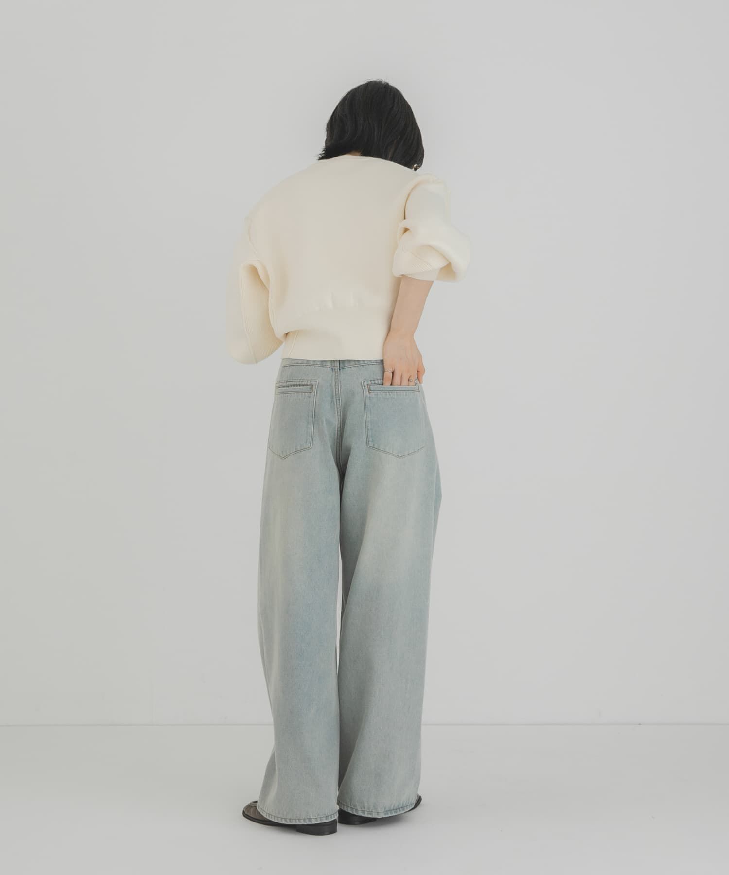  「フロントシームストレードデニム」|デニム|