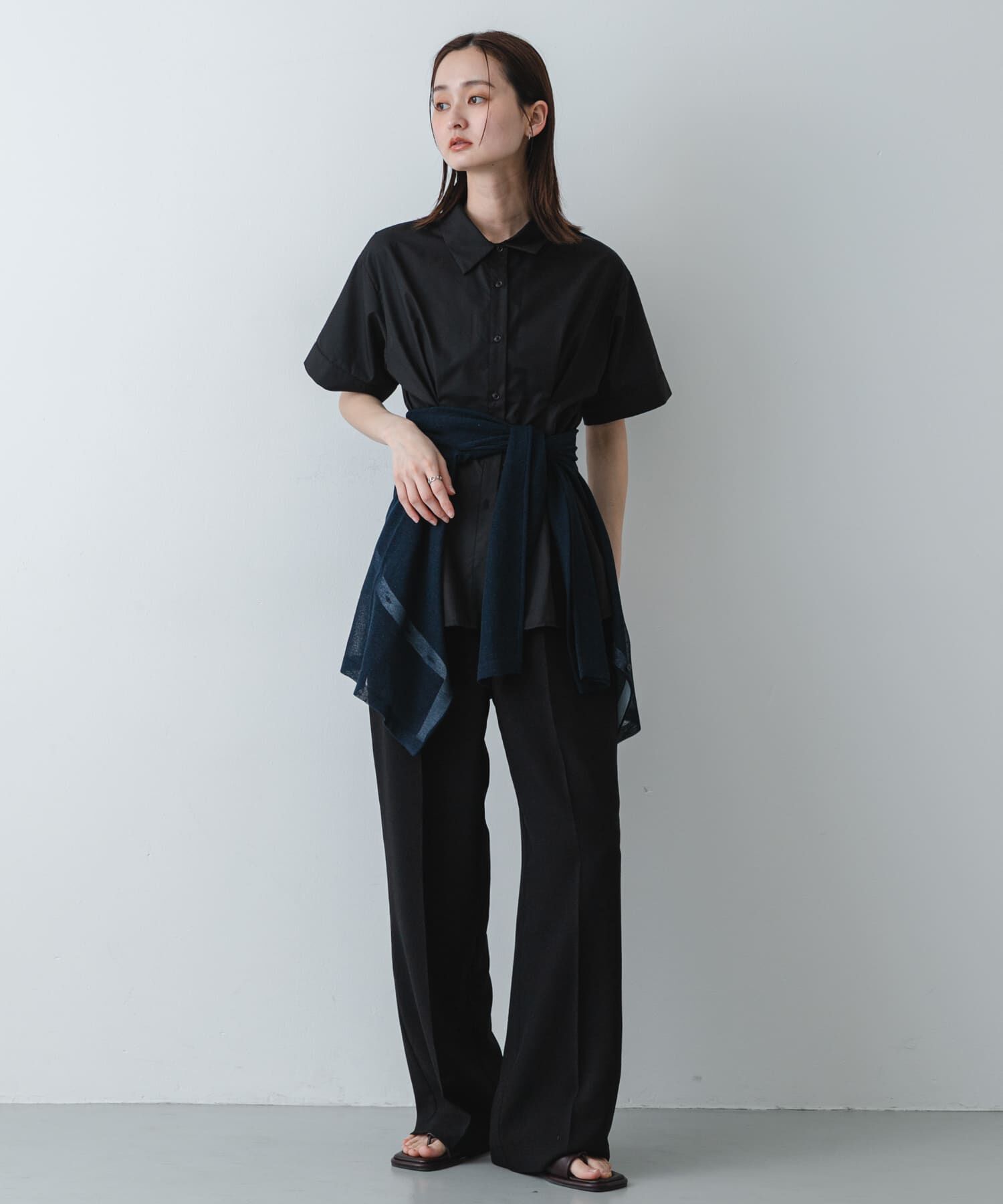 SENSE OF PLACE by URBAN RESEARCH「『イージーケア』ウエストタックハーフスリーブシャツ」|シャツ・ブラウス|