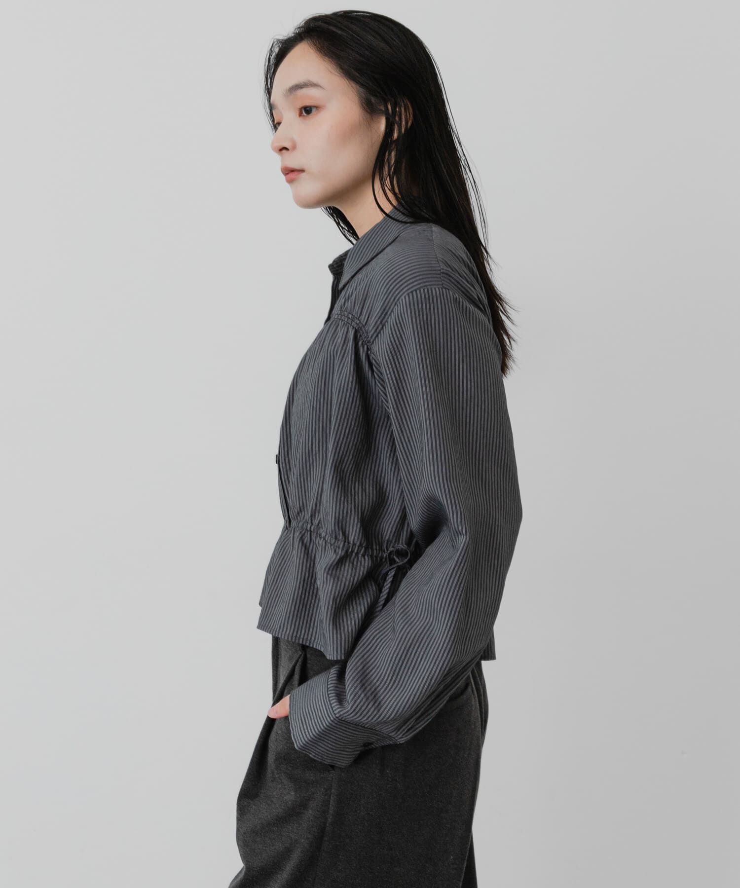 SENSE OF PLACE by URBAN RESEARCH「クロップドギャザーシャーリングシャツ」|シャツ・ブラウス|