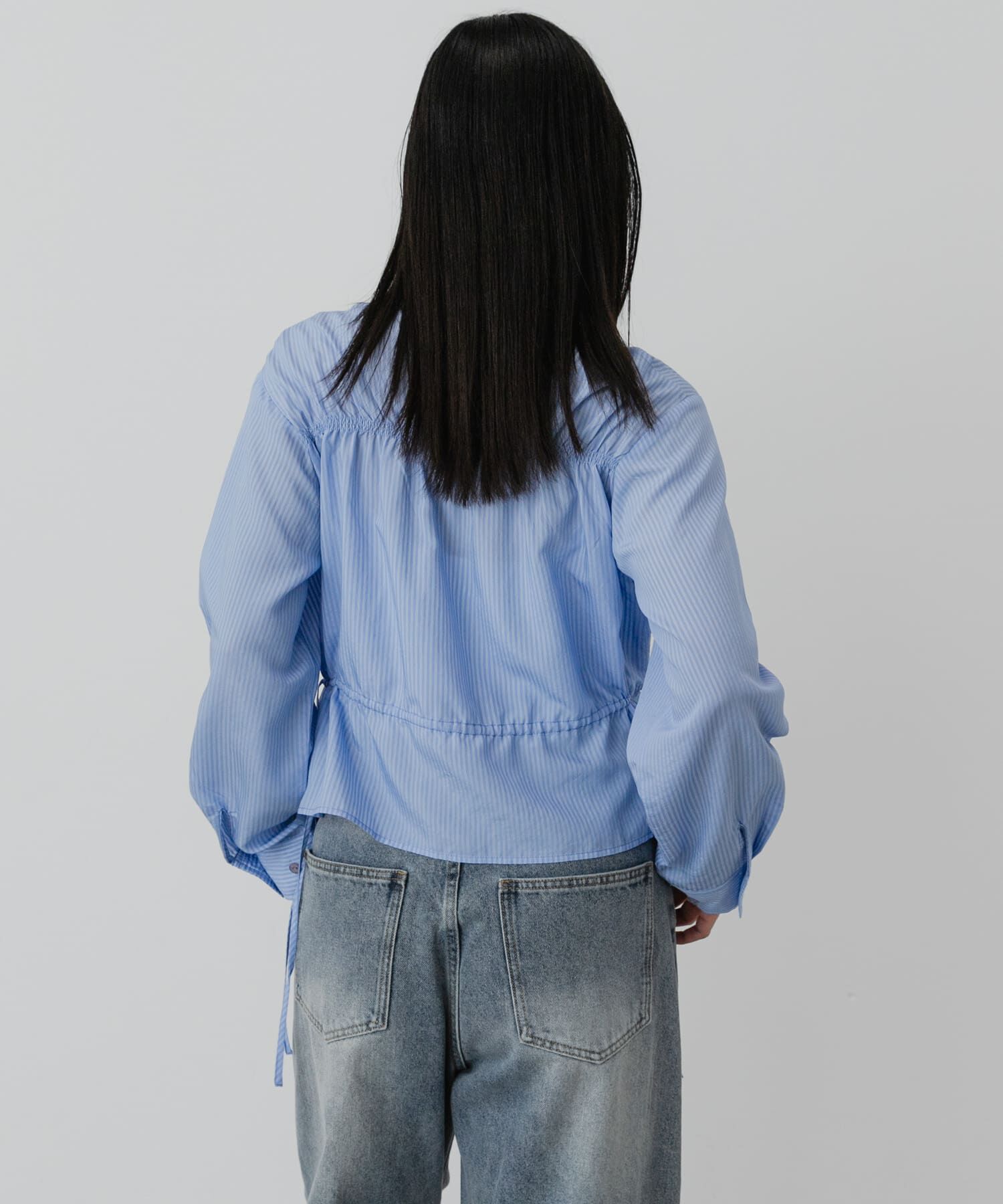 SENSE OF PLACE by URBAN RESEARCH「クロップドギャザーシャーリングシャツ」|シャツ・ブラウス|
