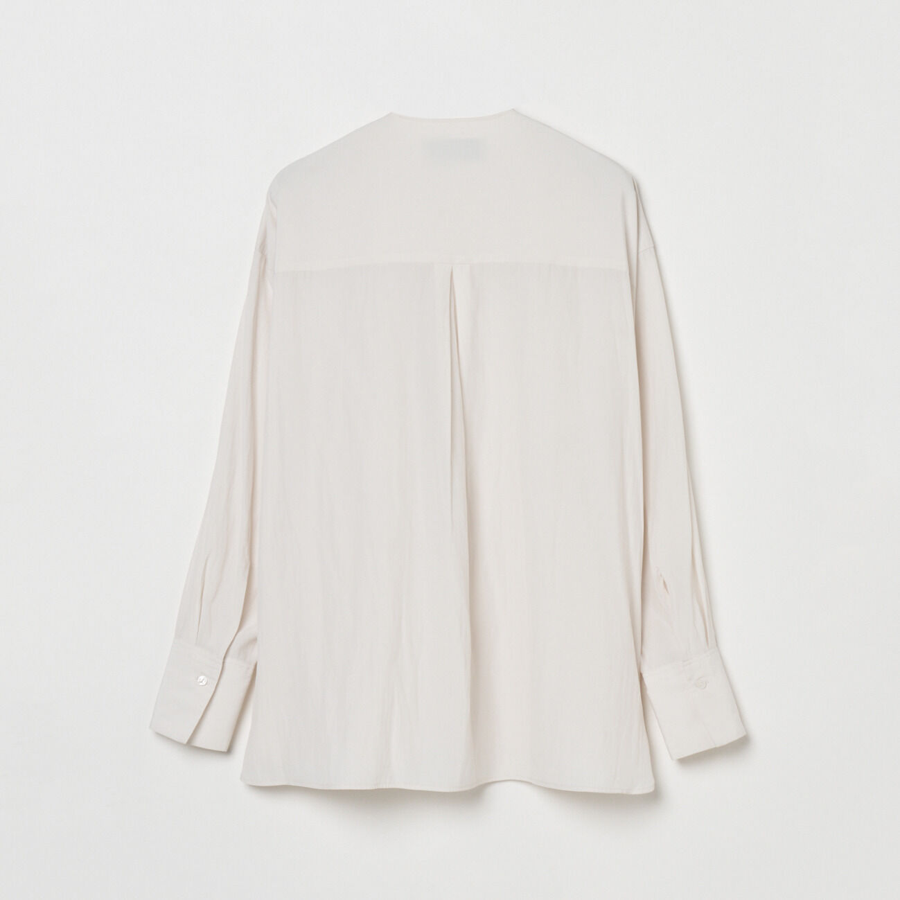 HELIOPOLE「HELIOPOLE CREPE COLLARLESS SHIRT」|シャツ・ブラウス|