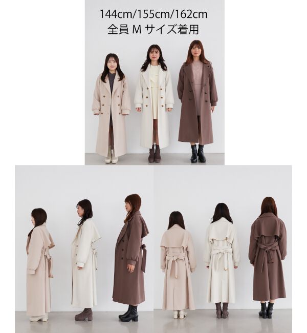 MAJESTICLEGON「バックデザインチェスターコート」|チェスターコート|