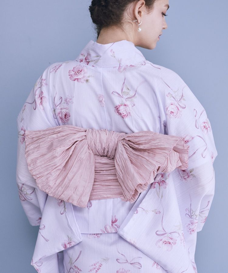 Maison de FLEUR「【セパレート/兵児帯セット】ローズリボン セパレート浴衣」|その他|