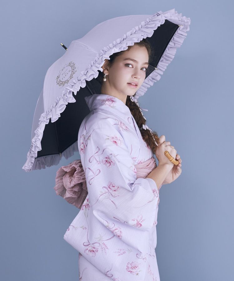 Maison de FLEUR「【セパレート/兵児帯セット】ローズリボン セパレート浴衣」|その他|