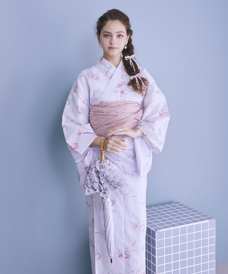 Maison de FLEUR「【セパレート/兵児帯セット】ローズリボン セパレート浴衣」|その他|