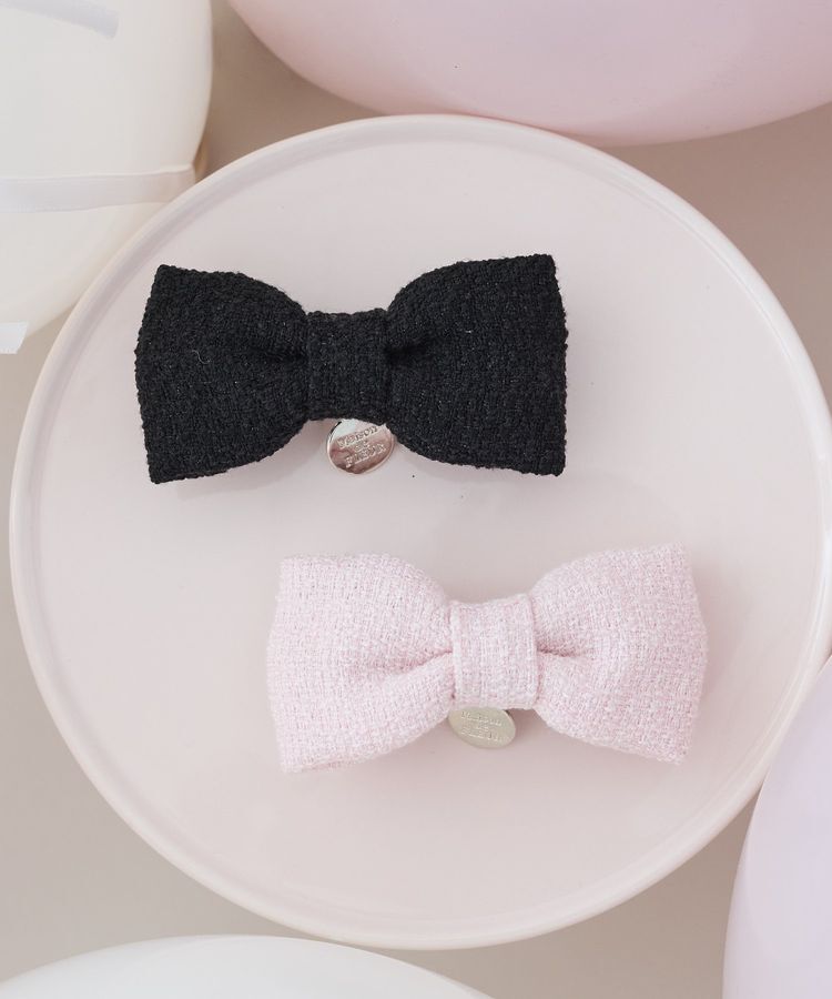 Maison de FLEUR「リボンマニアツイードバレッタ」|その他|