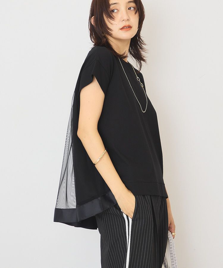 AMERICAN HOLIC「【接触冷感】バックチュールドッキングプルオーバー」|Tシャツ・カットソー|Black