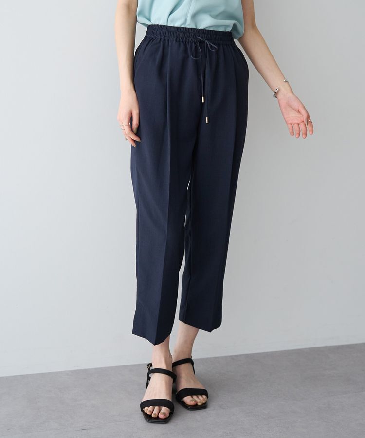 YECCA VECCA「【UVカット】サラサライージーテーパードパンツ」|その他|Navy