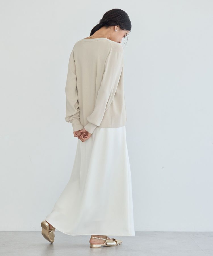 YECCA VECCA「【マシンウォッシャブル】レースニットアンサンブル」|ニット・セーター|