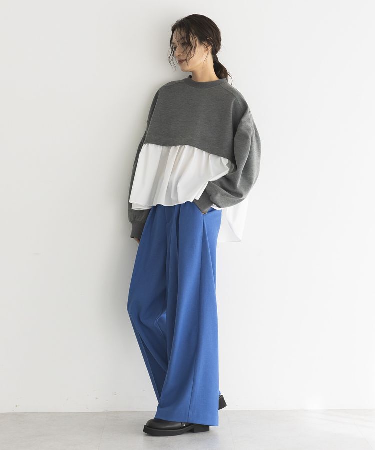 GARAGE OF GOOD CLOTHING「異素材MIXモックネックプルオーバー」|Tシャツ・カットソー|