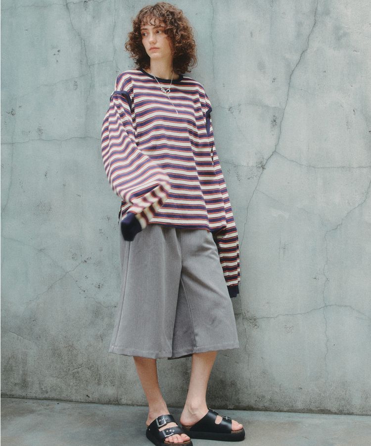 GARAGE OF GOOD CLOTHING「マルチボーダー2WAY ロングスリーブカットソー」|Tシャツ・カットソー|