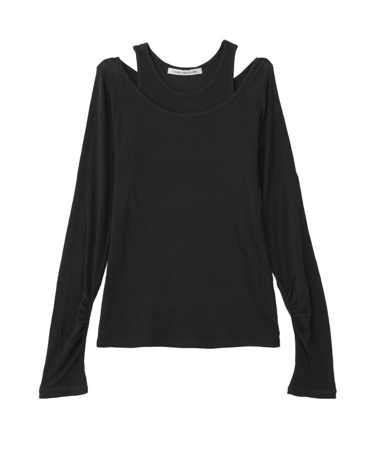 GARAGE OF GOOD CLOTHING「シアーアンサンブルカットソー」|Tシャツ・カットソー|Black