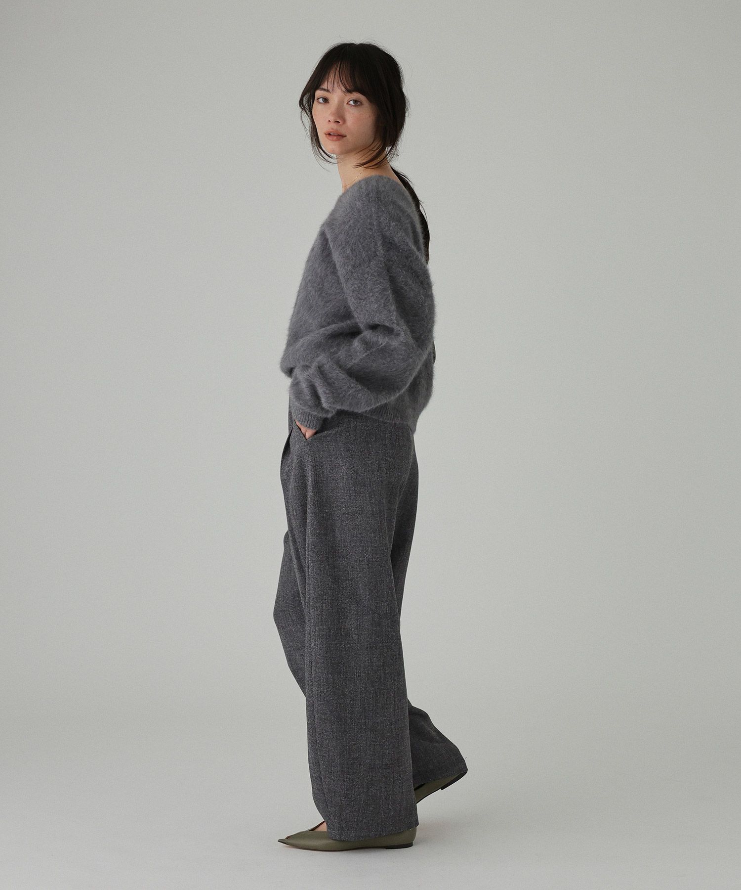 BABYLONE「2WAYFOXカシミヤプルオーバー」|ニット・セーター|