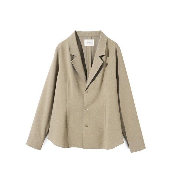 MIDIUMISOLID「MIDIUMISOLID for Ladies テーラードシャツ」|シャツ・ブラウス|ベージュ