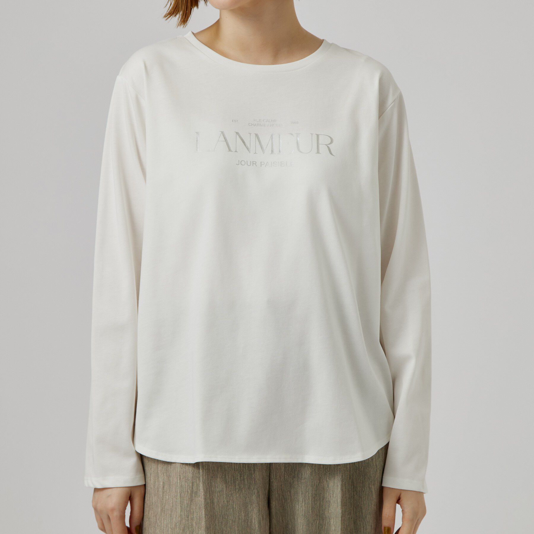 grove「【1枚着でも重ね着でも〇】大人カジュアル プリントアソートロンT」|Tシャツ・カットソー|