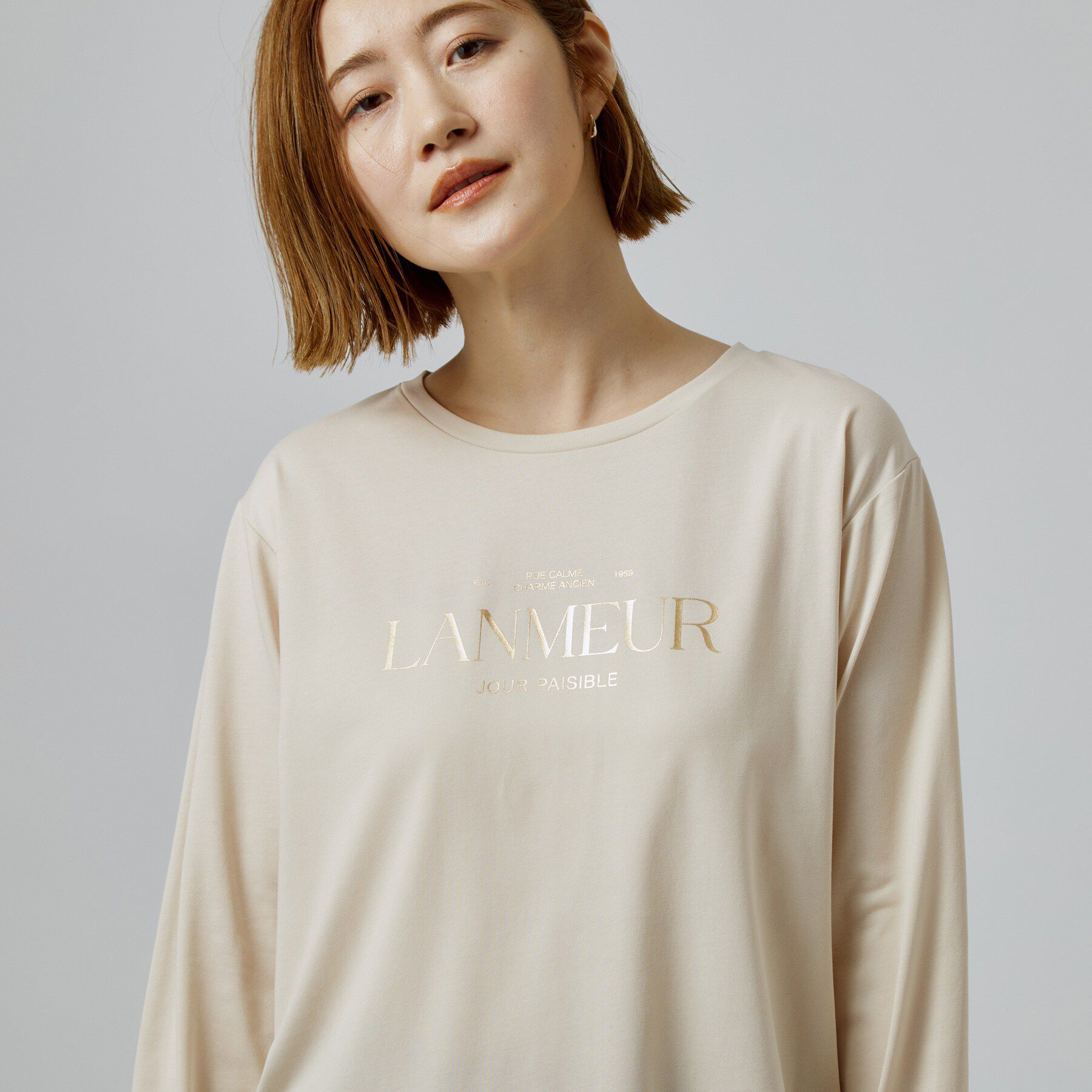 grove「【1枚着でも重ね着でも〇】大人カジュアル プリントアソートロンT」|Tシャツ・カットソー|