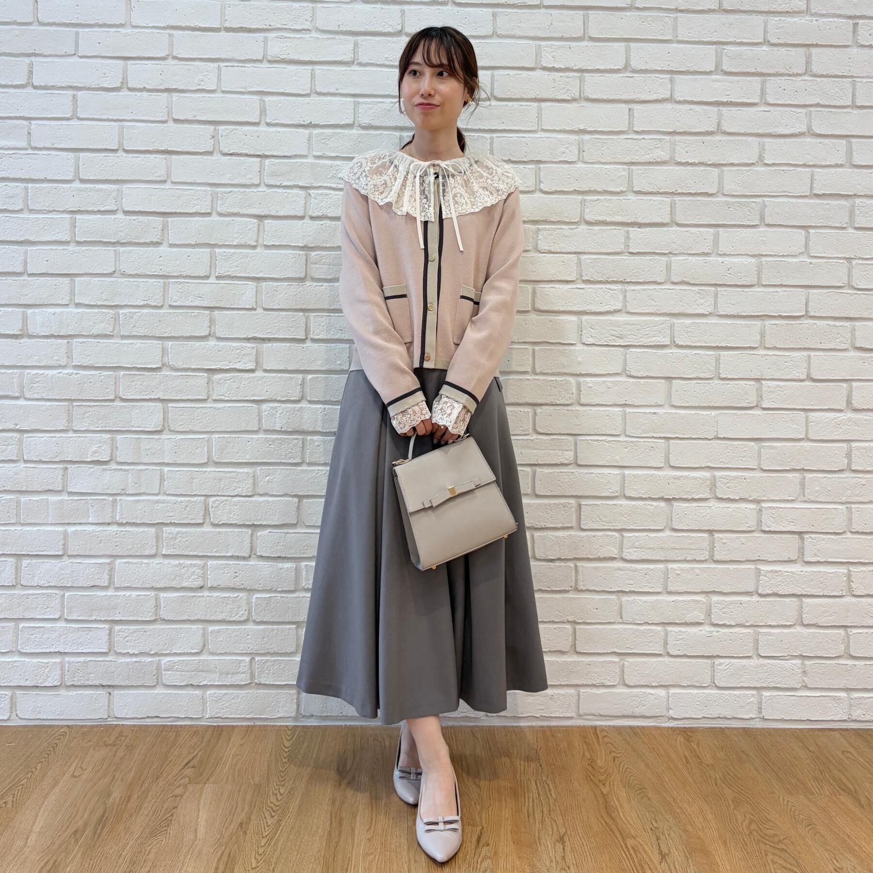 Couture broach「【一枚で主役級】配色総針スカラカーディガン」|カーディガン|