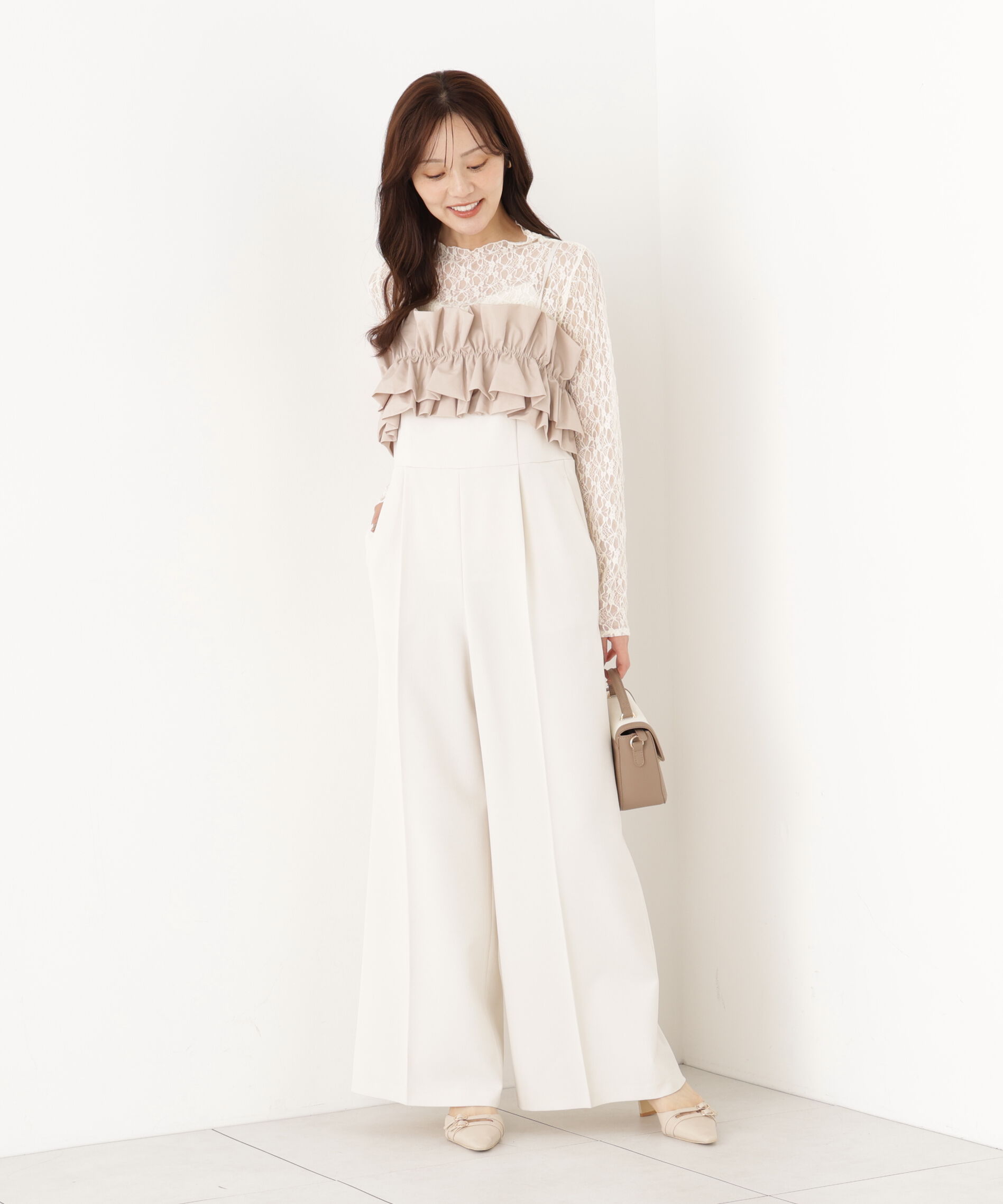 PROPORTION BODY DRESSING「フリルカラーオールインワン」|ワンピース|