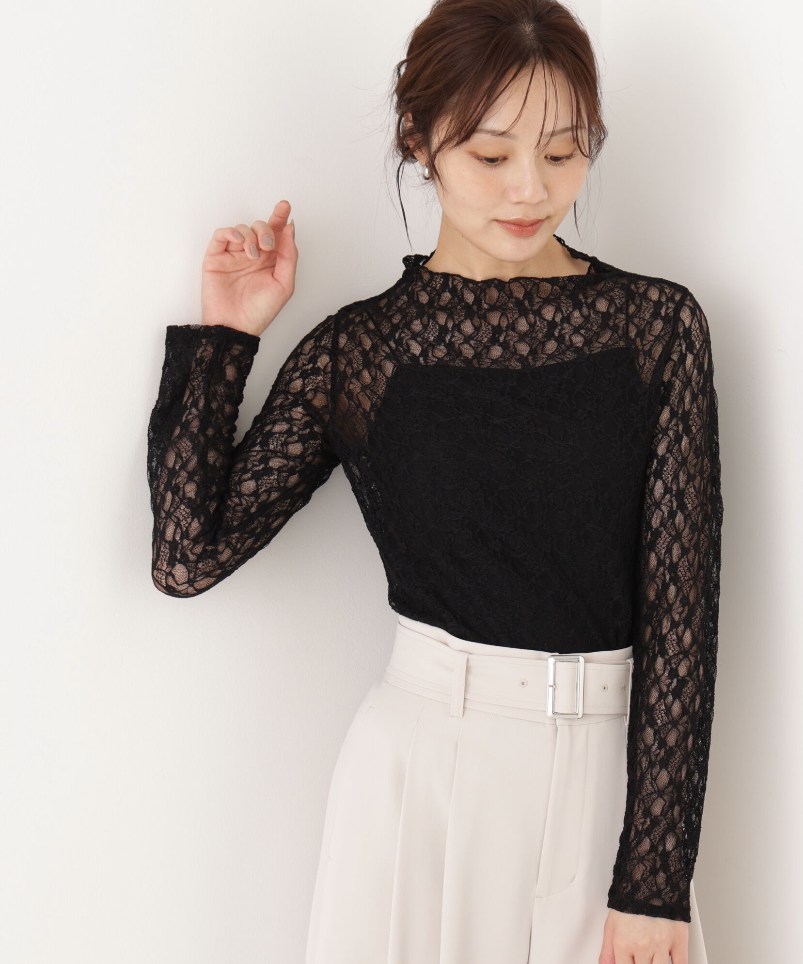 PROPORTION BODY DRESSING「カットレーストップス」|Tシャツ・カットソー|