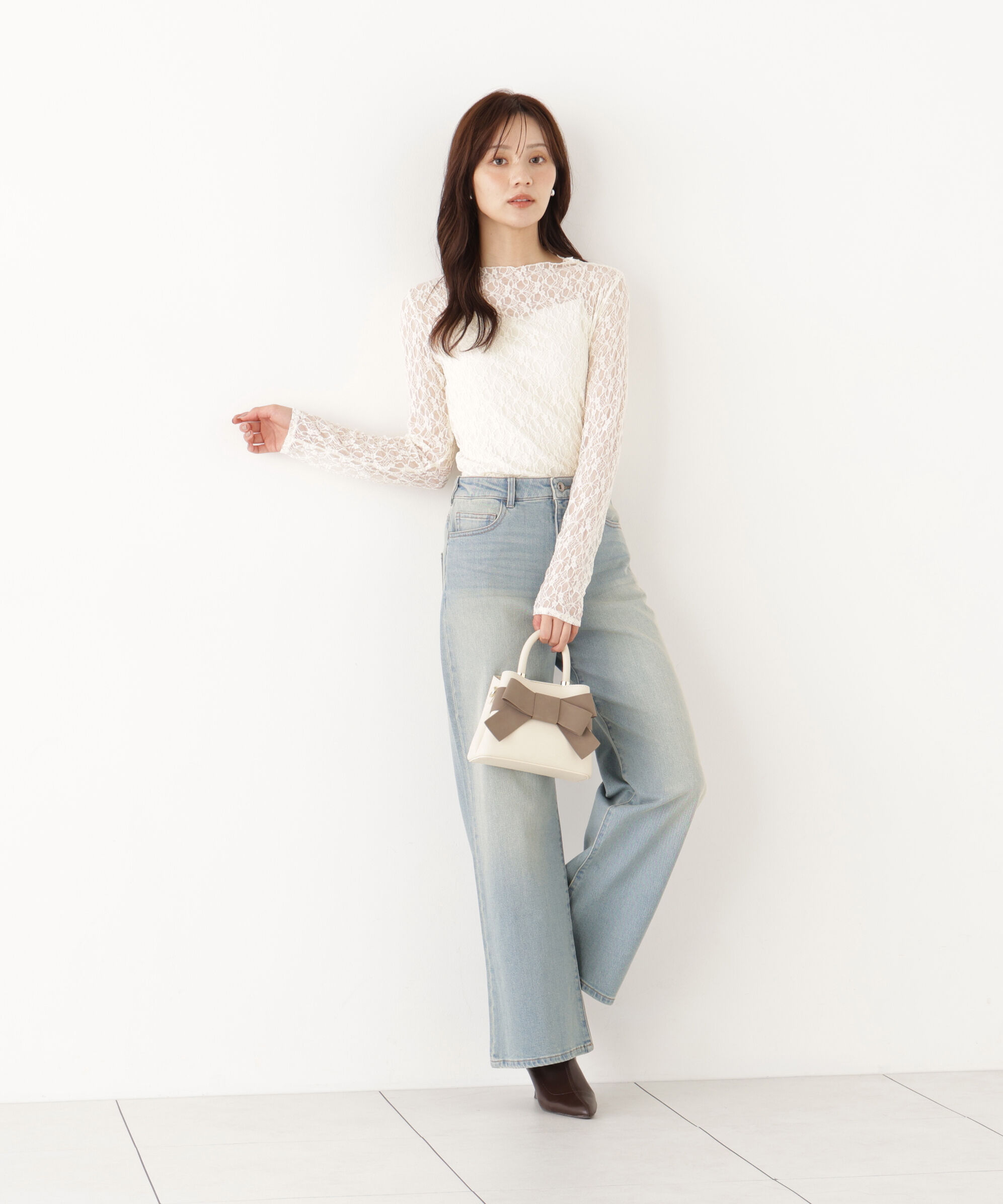 PROPORTION BODY DRESSING「カットレーストップス」|Tシャツ・カットソー|