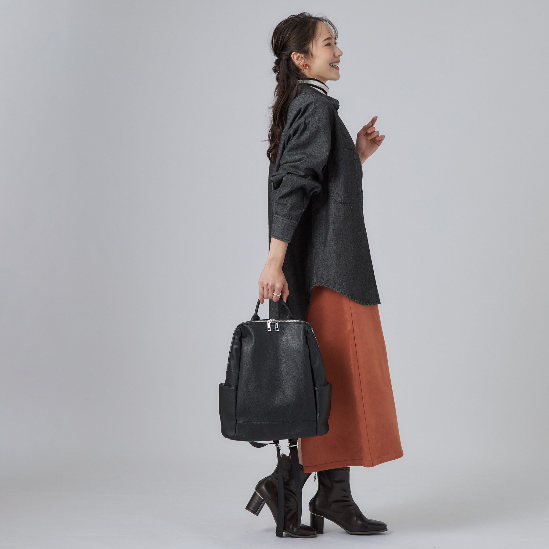 SHOO･LA･RUE「縦ファスナーリュック」|リュック|