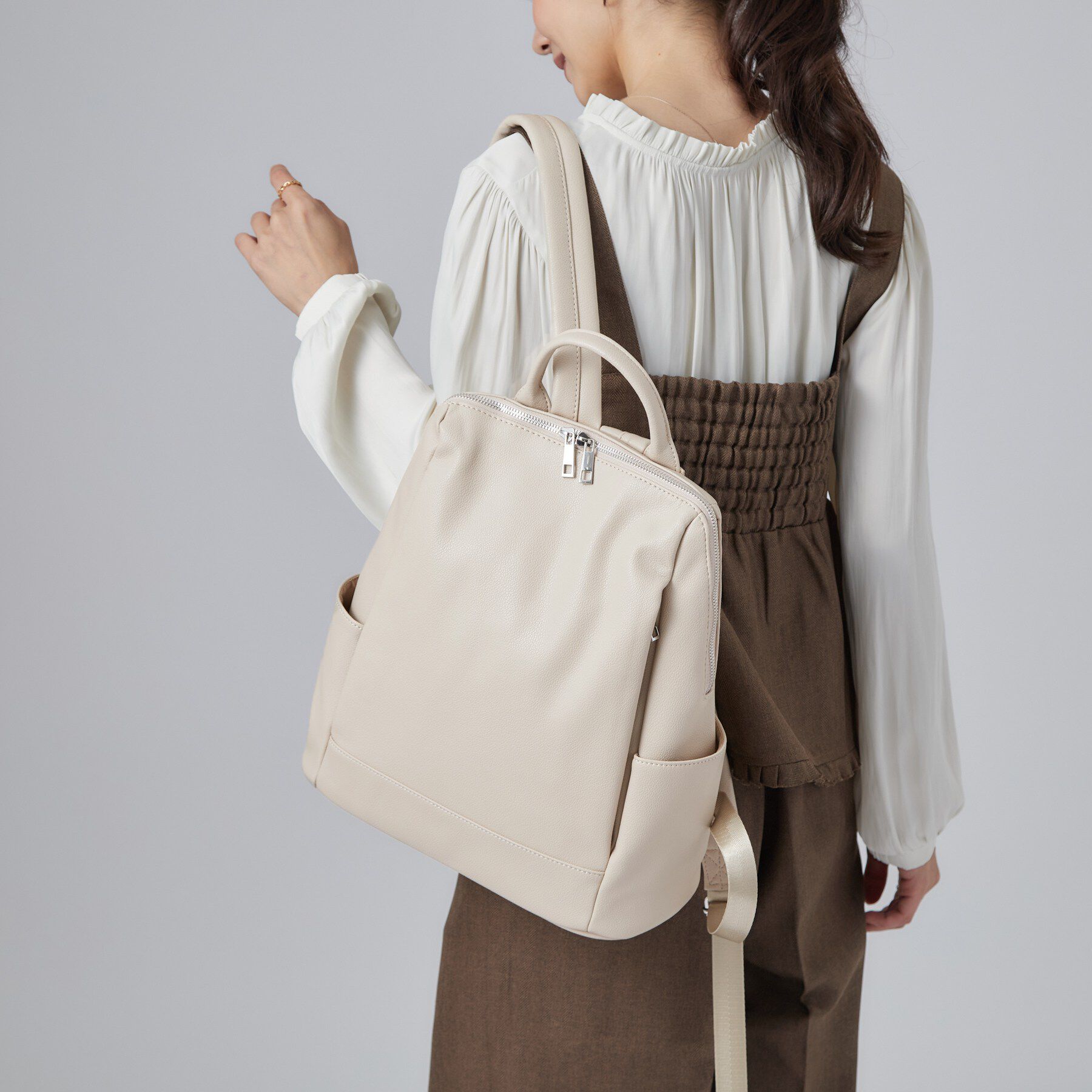 SHOO･LA･RUE「縦ファスナーリュック」|リュック|
