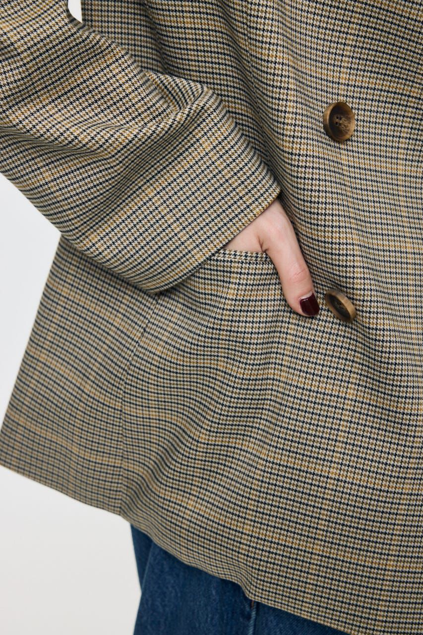 MOUSSY「DOUBLE BREASTED CHECK ジャケット」|その他|