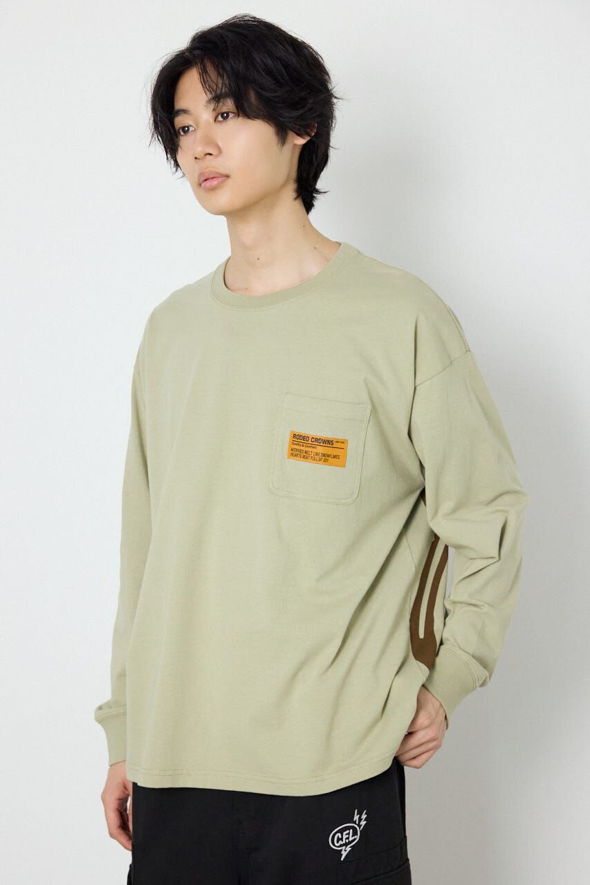 RODEO CROWNS「ペイントロゴ長袖Tシャツ」|Tシャツ・カットソー|L/KHA1