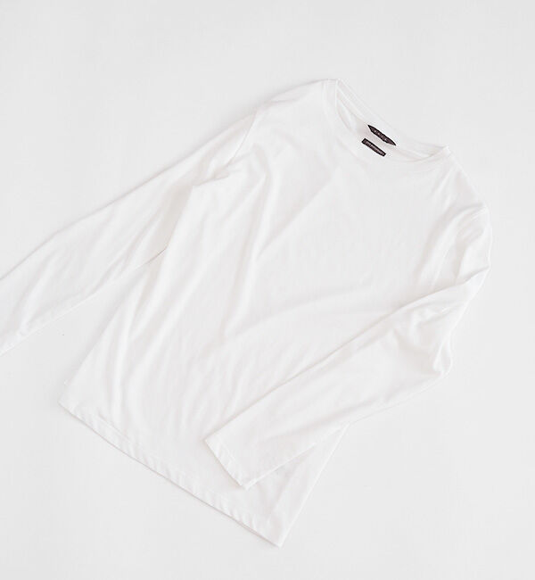 オローネ「マイアンダーカットソー」|Tシャツ・カットソー|オフホワイト