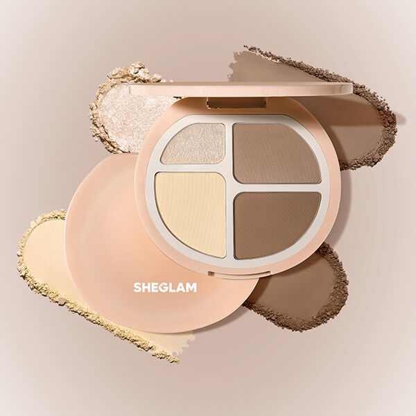  「SHEGLAM ハイパースカルト ハイライト＆コントゥアパレット ウォーム (10g)」|フェイスパウダー|