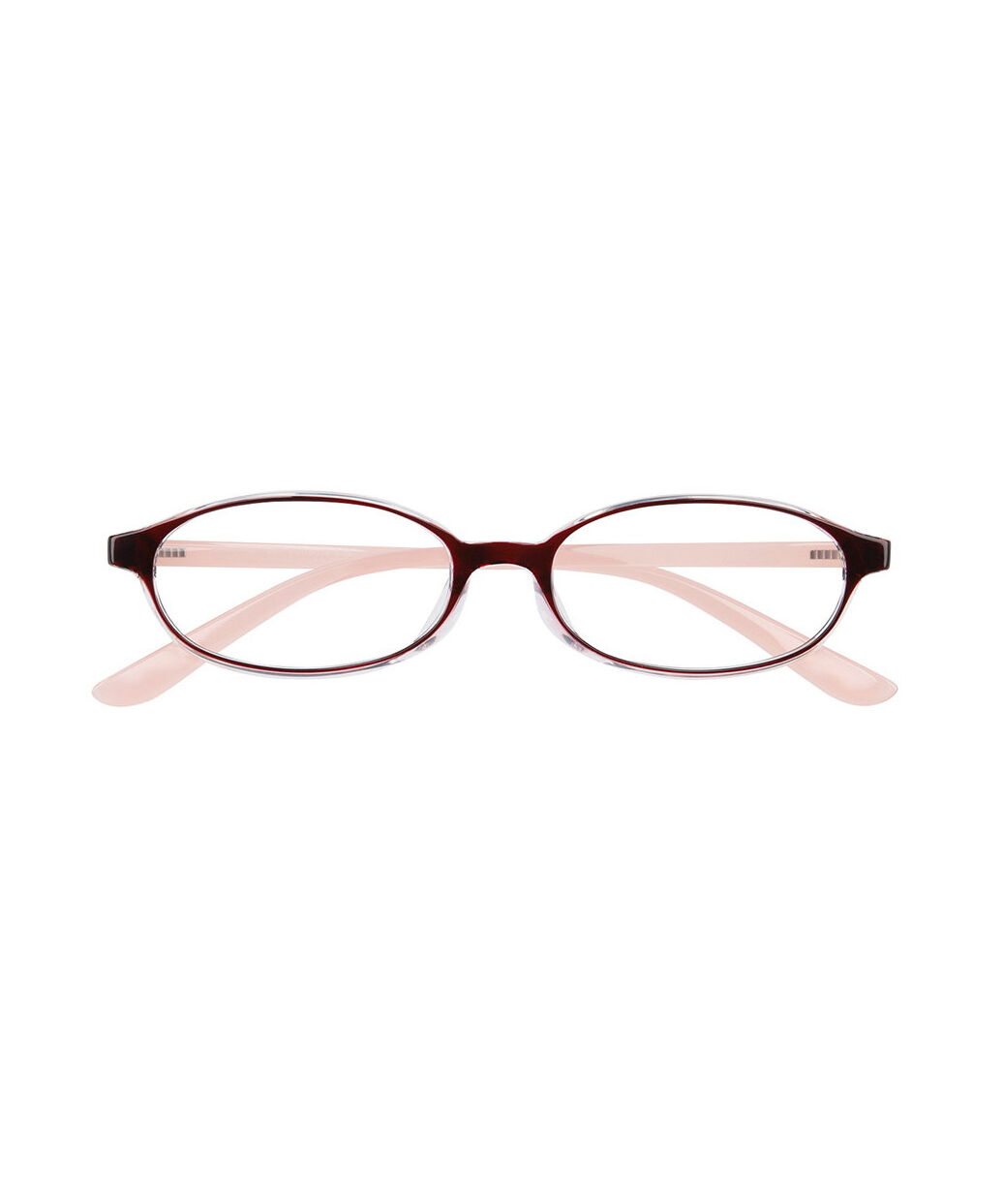  「オーバル型 リーディンググラス｜Zoff Reading Glasses（レッド）老眼鏡 フィット感のあるオーバルフレーム」|メガネ|