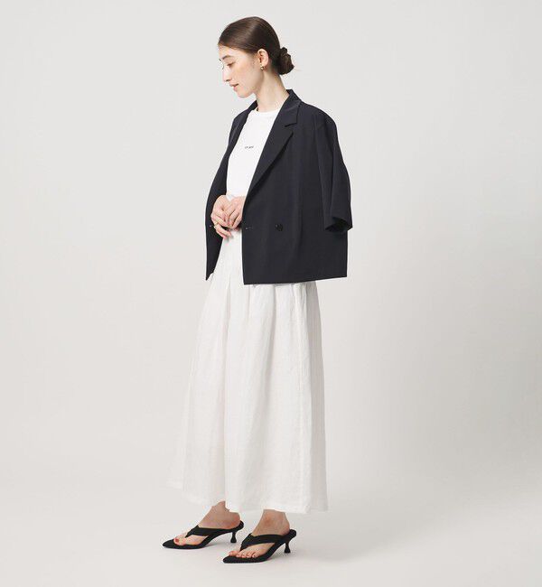UNITED ARROWS「ツイル ハーフスリーブ シャツ ジャケット ‐ストレッチ 防シワ 接触冷感‐」|シャツ・ブラウス|
