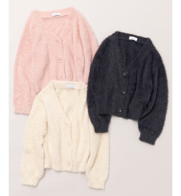 UNITED ARROWS green label relaxing「【スタメンシリーズ】シャギーニット カーディガン / キッズ 100cm-160cm」|カーディガン|