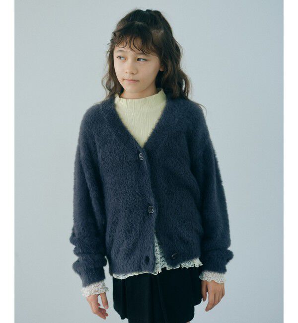 UNITED ARROWS green label relaxing「【スタメンシリーズ】シャギーニット カーディガン / キッズ 100cm-160cm」|カーディガン|